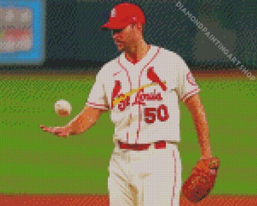 Adam Wainwright Baseball Player Diamond Painting Art