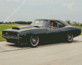 Aesthetic 1968 Dodge Charger Diamond Painting Art