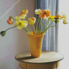 Aesthetic Daisy In A Vase Diamond Painting Art