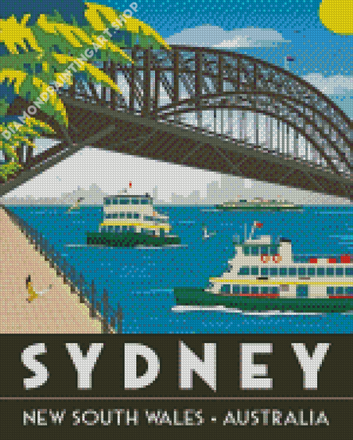 Aesthetic Harbour Bridge Diamond Painting Art