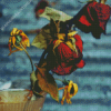 Dying Roses In Vase 5D Diamond Painting Art