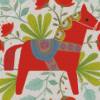 Floral Dala Horse Diamond Painting Art