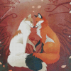 Fox Couple In Love Diamond Painting Art