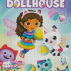 Gabby Dollhouse Poster Diamond Painting Art