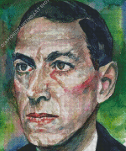 Howard Phillips Lovecraft Portrait Diamond Painting Art