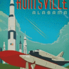 Huntsville Alabama Poster Diamond Painting Art