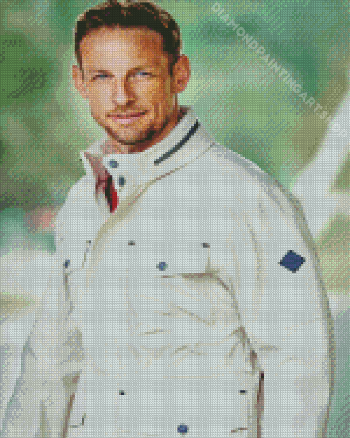 Jenson Race Car Driver Diamond Painting Art