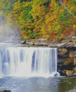 Lake Cumberland Waterfall Diamond Painting Art