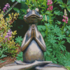 Meditating Yoga Frog Diamond Painting Art