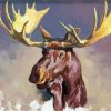 Moose Head Art Diamond Painting Art