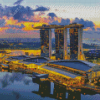 Panoramic View Singapore Diamond Painting Art