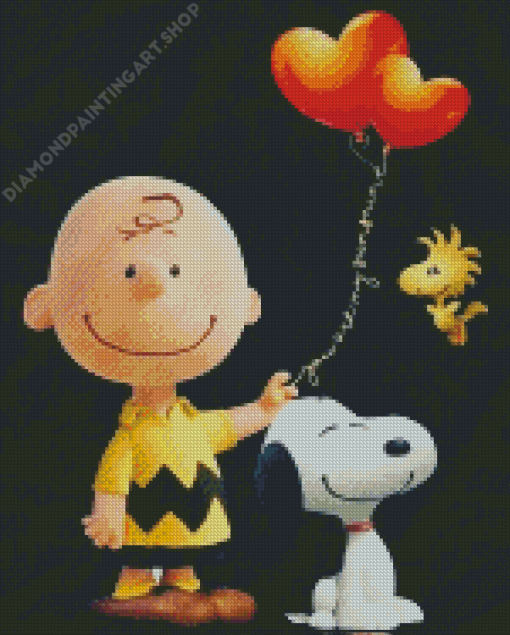 Peanuts Charlie Diamond Painting Art