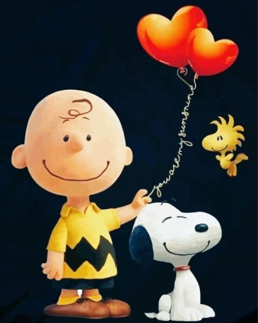 Peanuts Charlie Diamond Painting Art