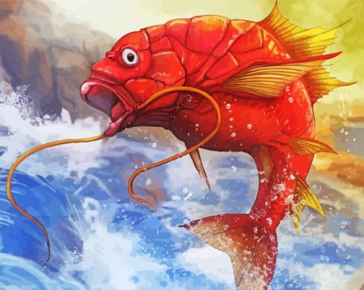 Pokemon Magikarp Fish Diamond Painting Art