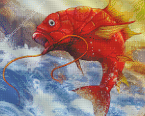 Pokemon Magikarp Fish Diamond Painting Art