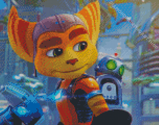 Ratchet And Clank Diamond Painting Art