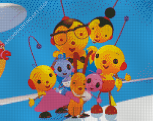 Rolie Polie Olie Cartoon Diamond Painting Art