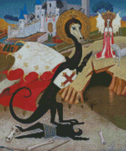 St George And The Dragon Diamond Painting Art