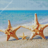 Starfish Family In Beach Diamond Painting Art