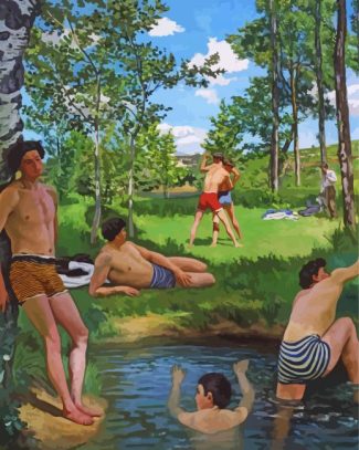 Summer Scene By Frederic Bazille Diamond Painting Art