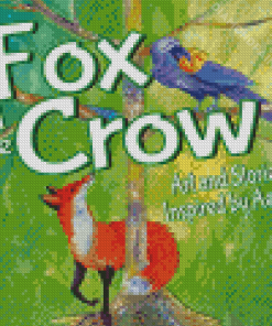 The Fox And The Crow Story Poster Diamond Painting Art