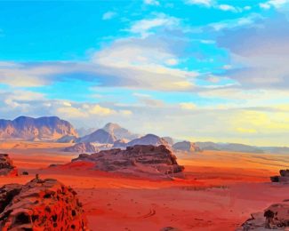 The Wadi Rum Desert Diamond Painting Art
