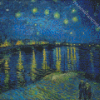 Van Gogh Bridge Over Rhone Diamond Painting Art