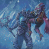 Winter World Of Warcraft Lich King Diamond Painting Art