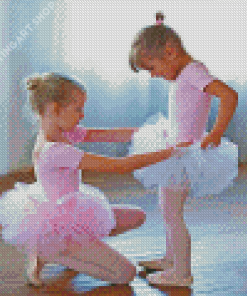 Adorable Ballerina Children Diamond Painting Art