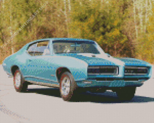 Aesthetic 1968 GTO Diamond Painting Art