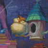 Aesthetic Archimedes From Sword And The Stone Diamond Painting Art