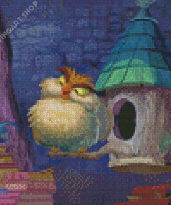 Aesthetic Archimedes From Sword And The Stone Diamond Painting Art