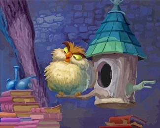Aesthetic Archimedes From Sword And The Stone Diamond Painting Art