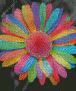 Aesthetic Colorful Daisy Flower Diamond Painting Art
