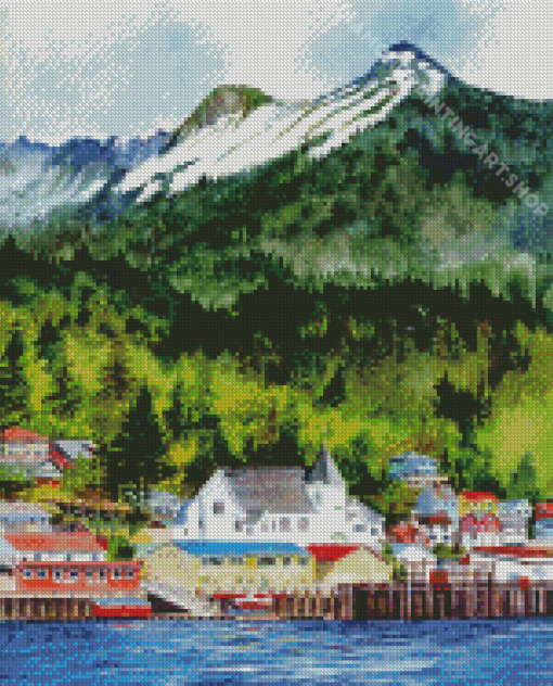 Aesthetic Ketchikan Art Diamond Painting Art