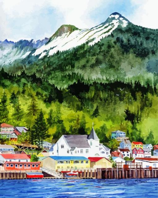 Aesthetic Ketchikan Art Diamond Painting Art