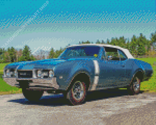 Aesthetic Oldsmobile 442 Diamond Painting Art