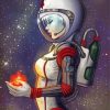 Aesthetic Astronaut Lady Diamond Painting Art