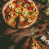 Aesthetic Tasty Pizza Diamond Painting Art