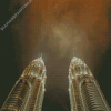 Aesthetic Twin Tower Diamond Painting Art