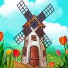 Aesthetic Windmill Diamond Painting Art