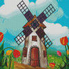 Aesthetic Windmill Diamond Painting Art