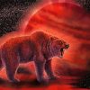 Angry Bear Illustration Diamond Painting Art