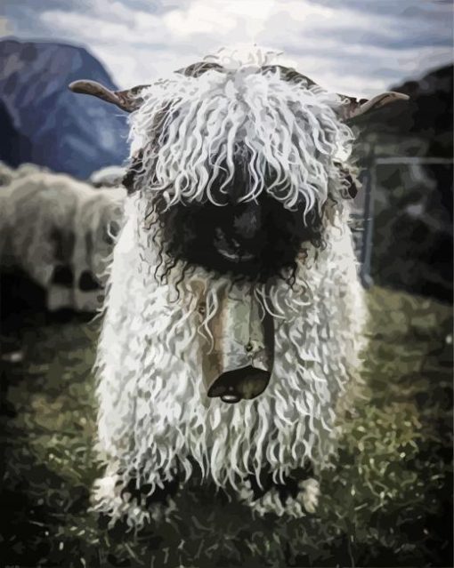 Blacknose Sheep Diamond Painting Art