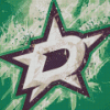 Dallas Stars Hockey Club Logo Diamond Painting Art