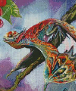 Dragon And Grapevines Diamond Painting Art