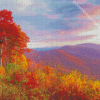 Fall In Mountains Landscape Diamond Painting Art