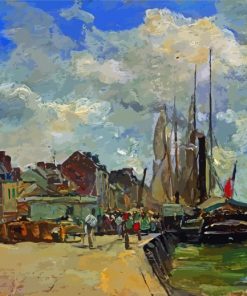 Honfleur The Port By Eugene Boudin Diamond Painting Art