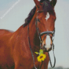 Horse With Sunflowers Diamond Painting Art