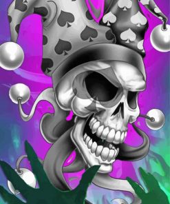Joker Skull Diamond Painting Art